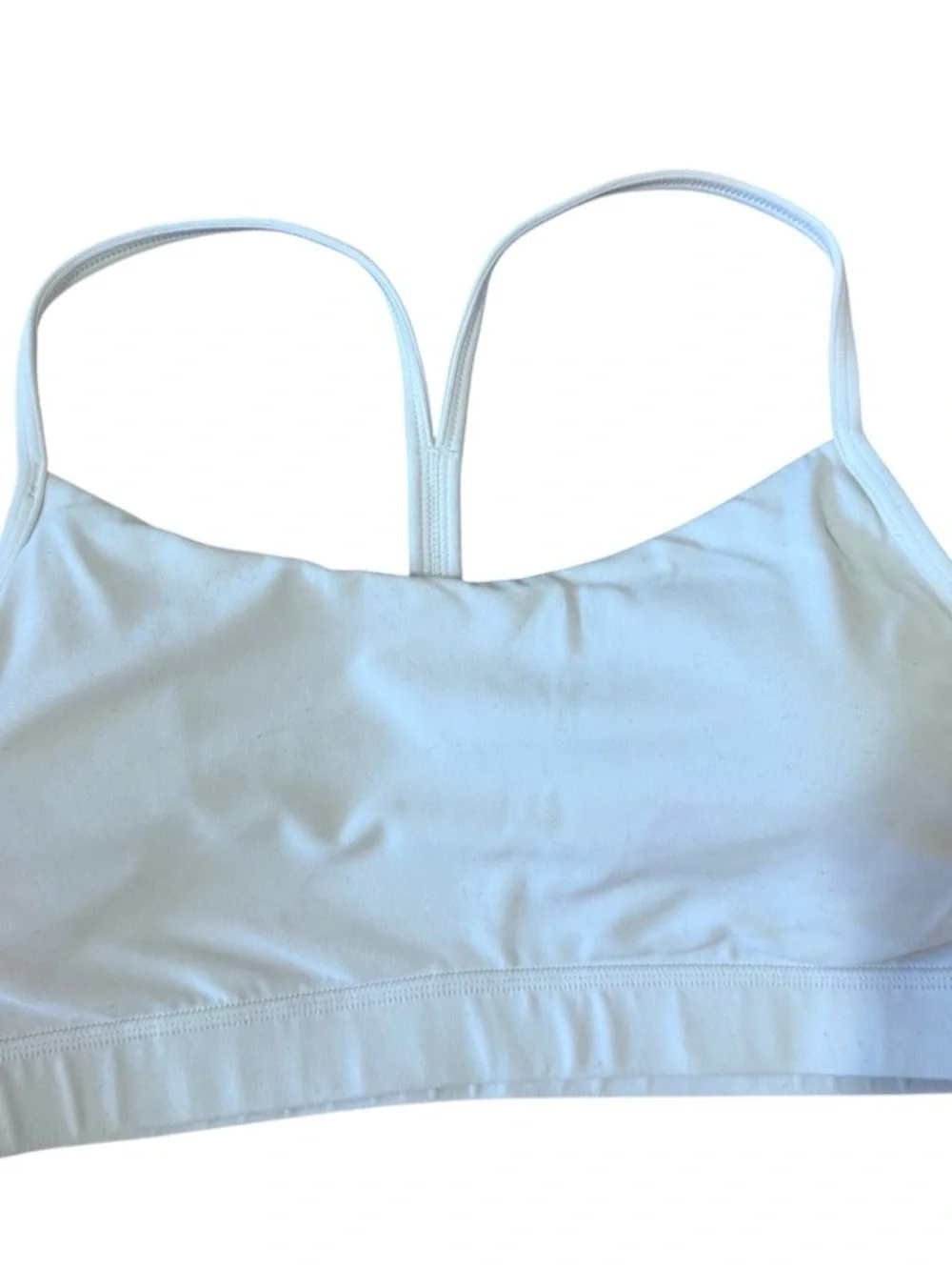 lululemon athletica White Scoop-Neck Wireless Bralette